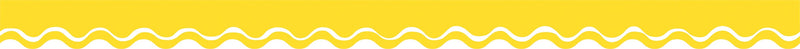 Barker Creek Double-Sided Scalloped Border, 36"' x 2.25", Happy Lemon Yellow, 13/Pack (LL997)