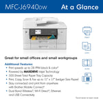 Brother MFC-J6940DW Wireless Color Inkjet Printer, All-In-One, Print, Scan, Copy, Fax