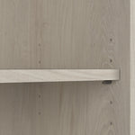Bush Furniture Cabot 66"H 5-Shelf Bookcase with Adjustable Shelves, Linen White Oak (WC31166)