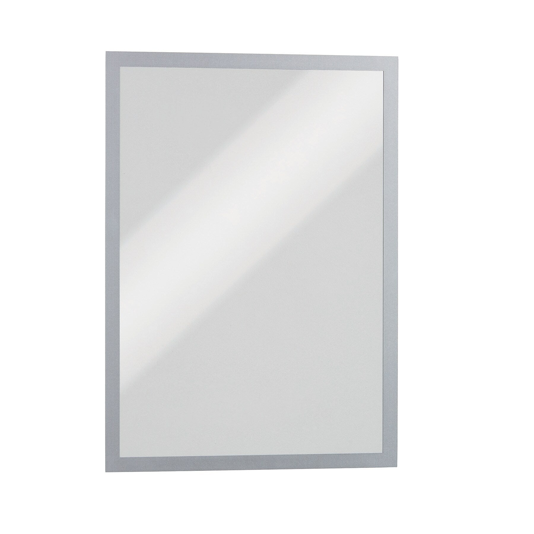 Durable Duraframe Sign Holder, 11" x 17", Wall Mounted, Gray/Silver, 2/Pack (476923)