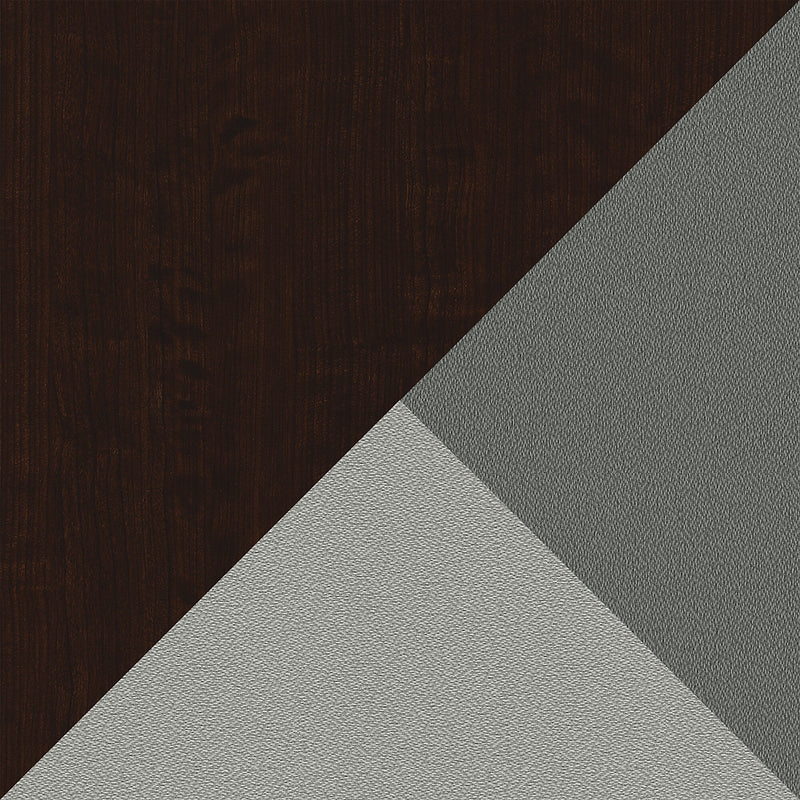 Bush Business Furniture Office in an Hour 63"H x 129"W 2 Person In-Line Cubicle Workstation, Mocha Cherry (OIAH005MR)