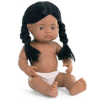 MINILAND Anatomically Correct 15" Baby Doll, Native American Girl (MLE31240)