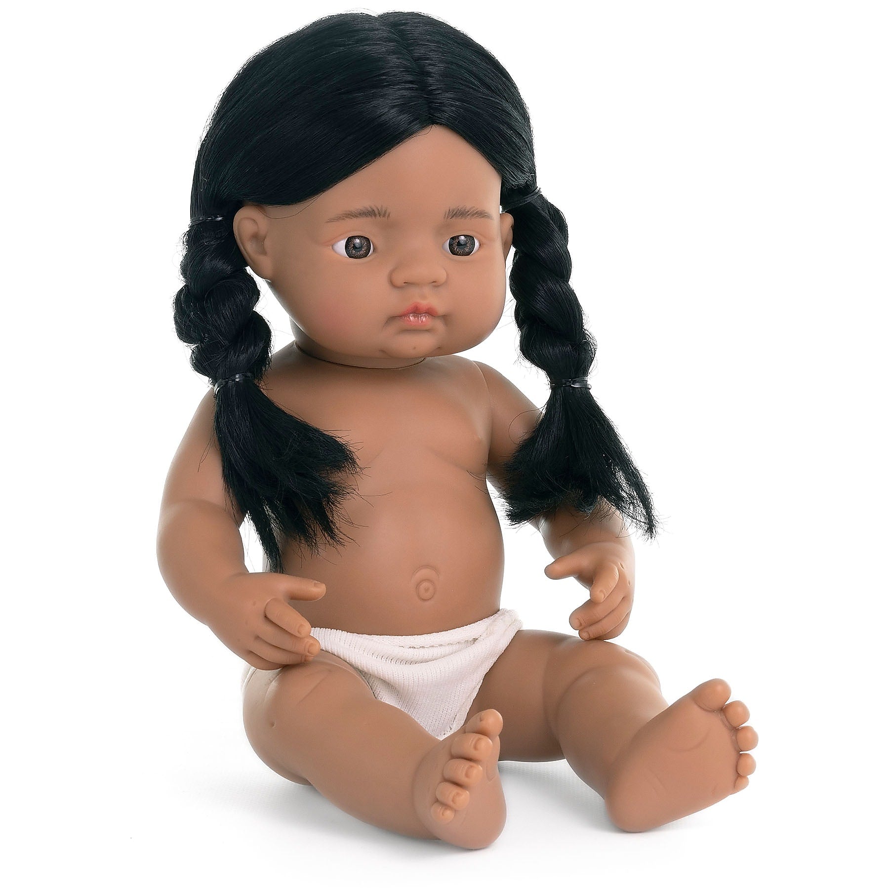 MINILAND Anatomically Correct 15" Baby Doll, Native American Girl (MLE31240)