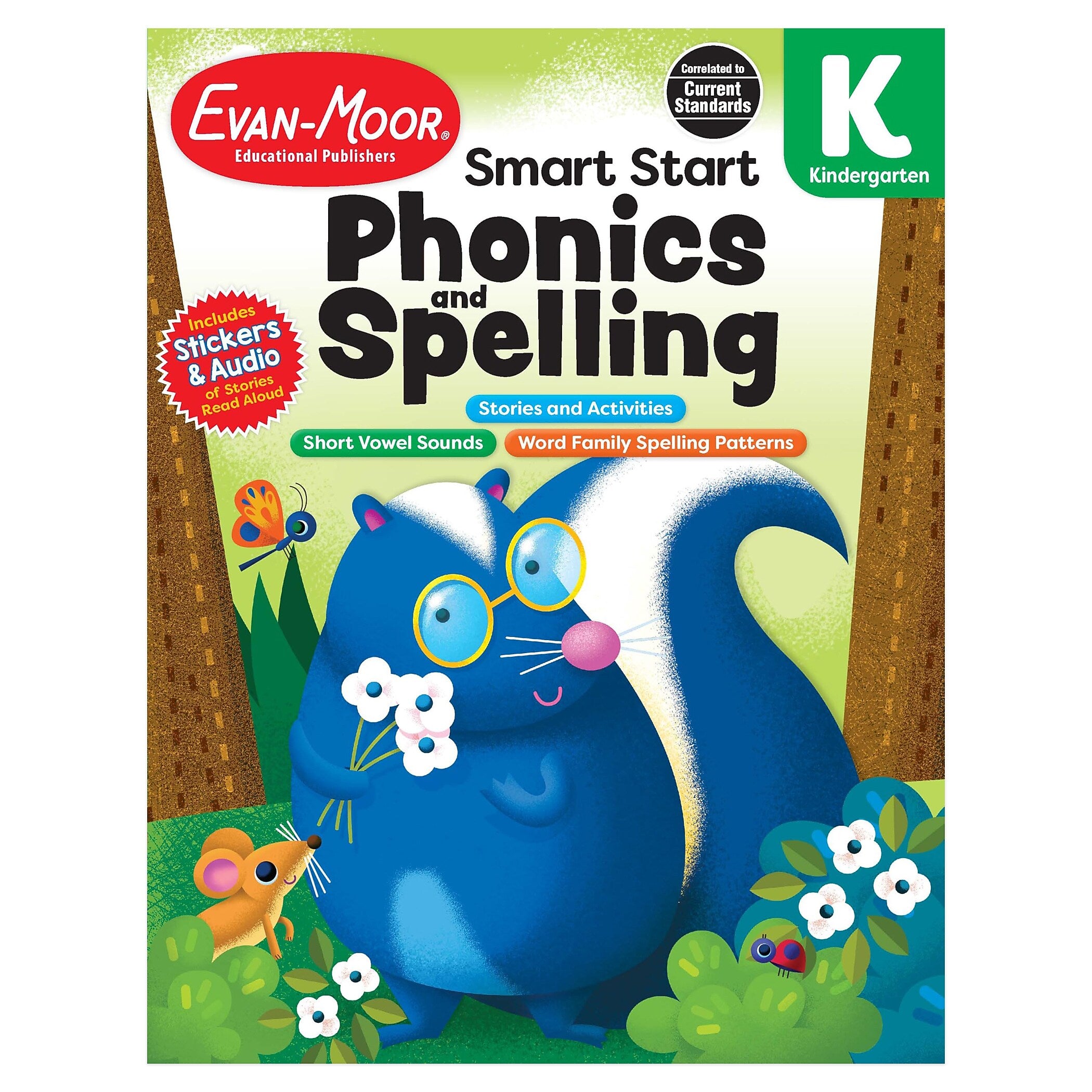 Evan-Moor Early Learning Spelling Activity Book Bundle, Grade K Workbook, 2/Set