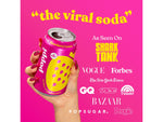 Poppi Prebiotic Strawberry Lemon Soda, 12 fl. oz., 12 Cans/Case (XNA71014)