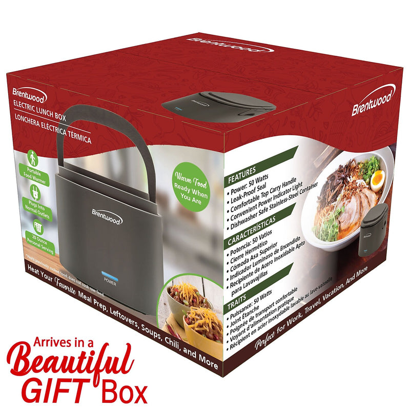 Brentwood ELB-600GRY Portable Electric Food Warmer, 0.625 Qt.