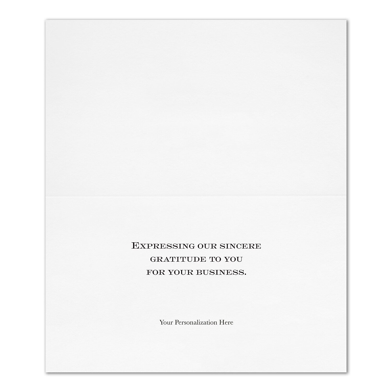 "Sentiments Echoed" Thank You Card w/ Unlined White Envelope, 50/BX