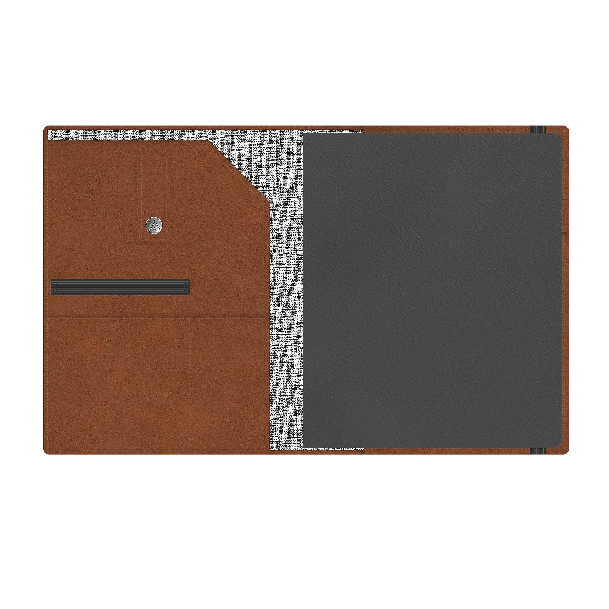 2026 Blue Sky ASMBLD 7" x 9" Monthly Planner, Faux Leather Cover, Brown (152946)