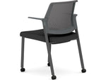 HON Cipher Fabric/Mesh Guest Chair, Black/Charcoal (HCFRG.F.H.IC.CU10.TC00.S.P7A)