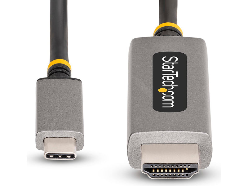 StarTech 10' USB-C to HDMI Video Adapter Cable, 8K 60Hz/4K 144Hz, Male to Male, Space-Gray, HDMI 2.1 (136B-USBC-HDMI213M)