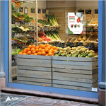 AdirOffice Window Sign Holder, 8.5" x 11", Vertical/Horizontal, Side Loading, Clear Acrylic, 24/Pack (639-8511-WSH-24)