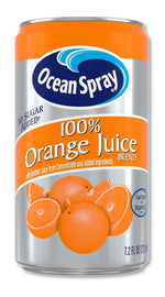 Ocean Spray 100% Orange Juice, No Sugar Added, 7.2 oz., 24 Cans/Carton (OCE00739)