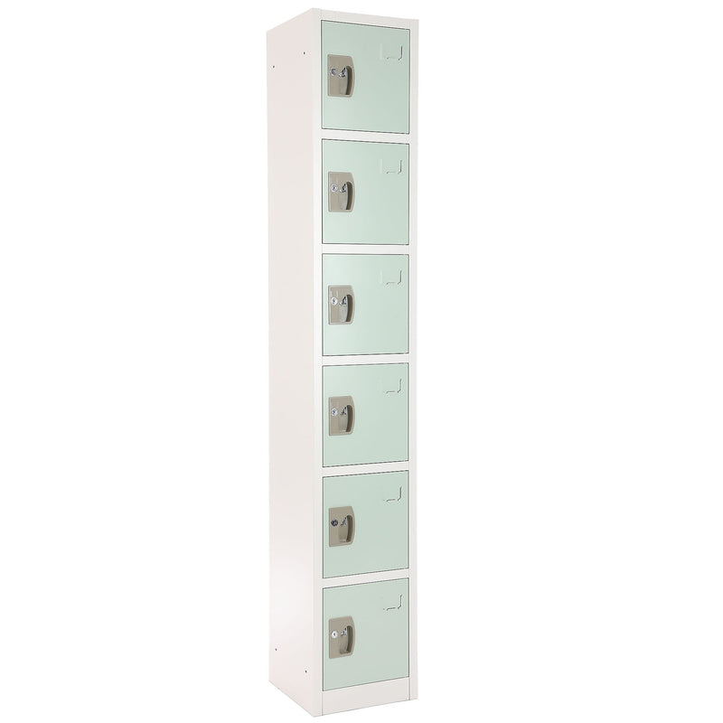 AdirOffice 72" 6-Tier Misty Green Storage Locker (ADI629-206-MGRN)