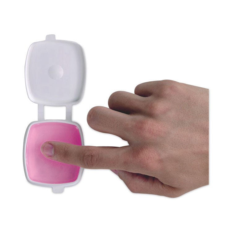 Sortkwik Fingertip Moisteners, 1 Oz, Pink