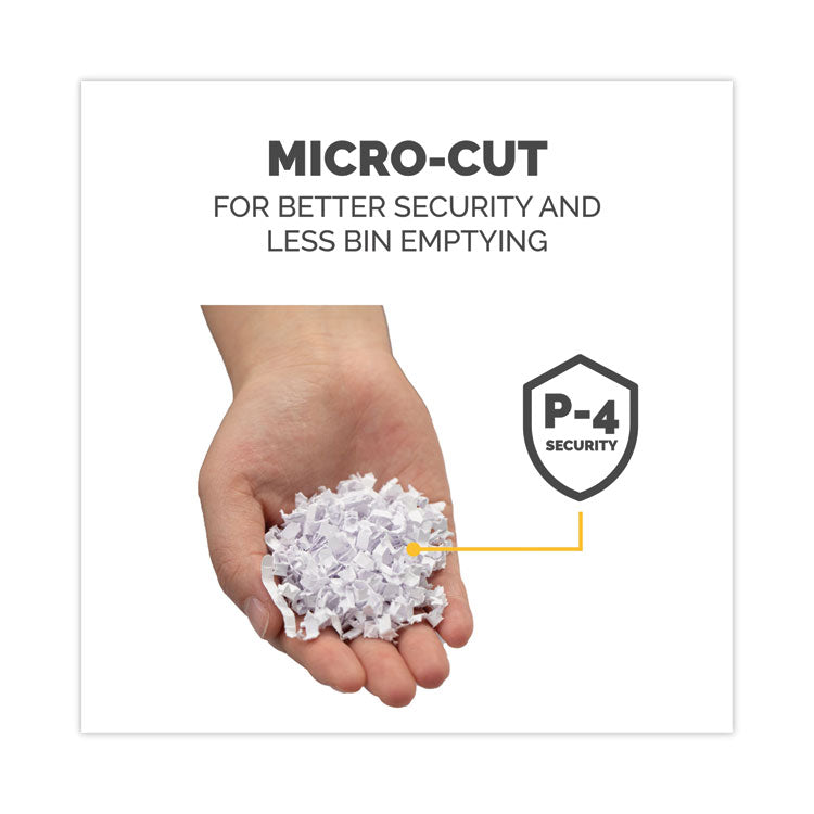 Powershred LX210 Micro-Cut Shredder, 16 Manual Sheet Capacity, White