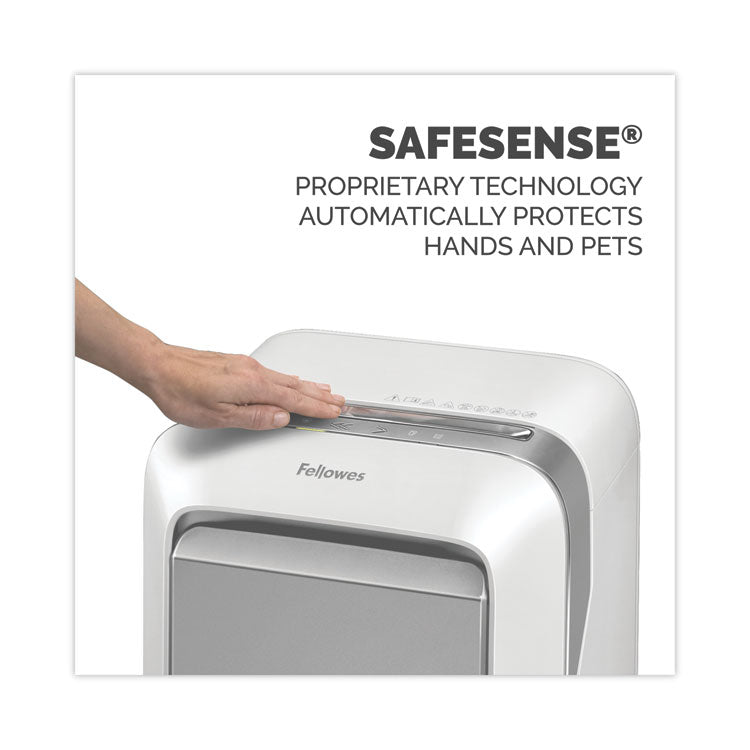 Powershred LX210 Micro-Cut Shredder, 16 Manual Sheet Capacity, White