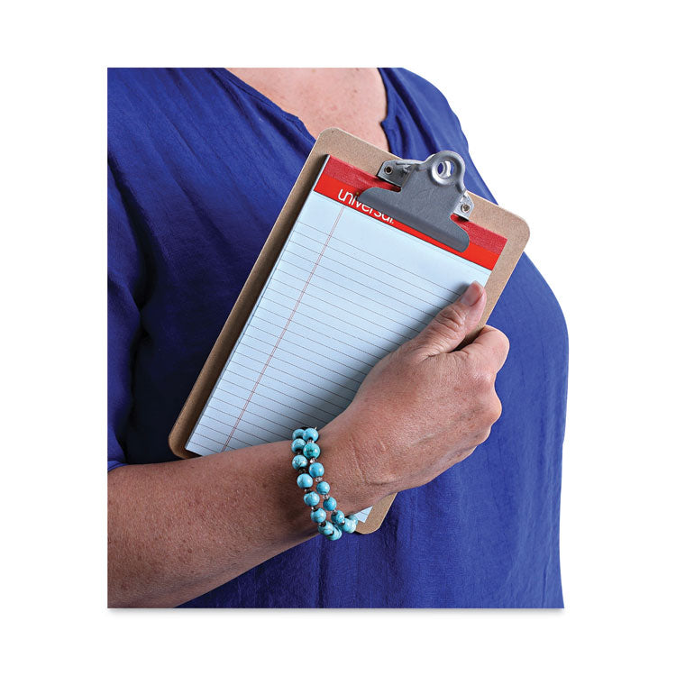Hardboard Clipboard, 0.75" Clip Capacity, Holds 5 x 8 Sheets, Brown