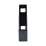 Recycled Plastic Magazine File, 3 x 10 x 11.88, Black