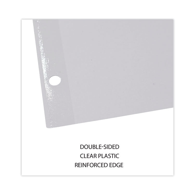 Deluxe Write-On/Erasable Tab Index, 5-Tab, 11 x 8.5, White, Assorted Tabs, 1 Set