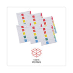 Deluxe Table Of Contents Dividers For Printers, 5-Tab, 1 To 5; Table Of Contents, 11 X 8.5, White, 6 Sets