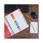 Deluxe Table Of Contents Dividers For Printers, 12-Tab, 1 To 12; Table Of Contents, 11 X 8.5, White, 6 Sets