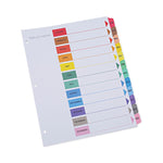 Deluxe Table Of Contents Dividers For Printers, 12-Tab, Jan. To Dec., 11 X 8.5, White, 1 Set