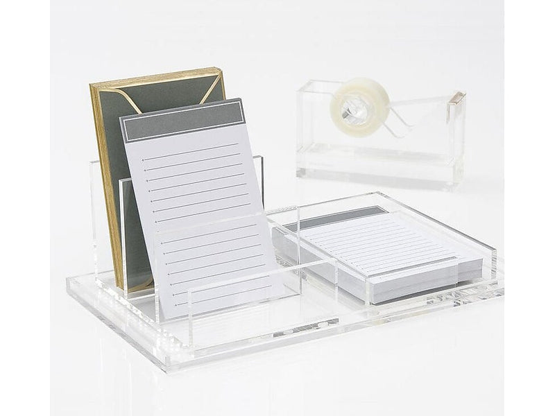 Russell+Hazel 4-Piece Desk Organizer Set, Acrylic, Clear (38591)