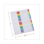 Deluxe Table Of Contents Dividers For Printers, 31-Tab, 1 To 31, 11 X 8.5, White, 1 Set