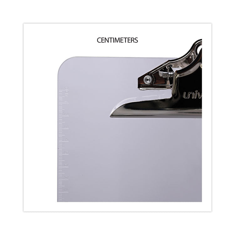 Plastic Clipboard with High Capacity Clip, 1.25" Clip Capacity, Holds 8.5 x 11 Sheets, Clear