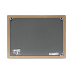 Cork Board with Oak Style Frame, 24" x 18", Tan Surface, Oak Finished Wood Frame