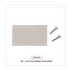 Wall Files, 3 Sections, Letter Size, 13" x 4" x 14", Clear, 3/Set