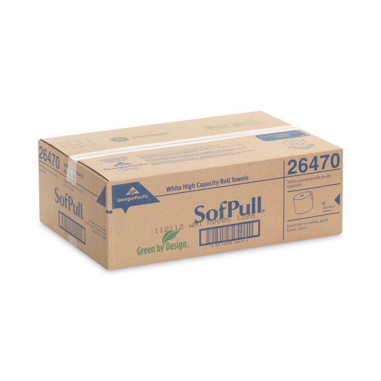 Hardwound Roll Paper Towel, Nonperforated, 1-Ply, 7.87" x 1,000 ft, White, 6 Rolls/Carton