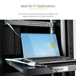 StarTech.com 3.3ft USB-A to Serial DB9 Cable, Male to Male, RS232 Printer/Switch/PLC, Black (1P3FP-USB-SERIAL)