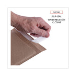 Natural Self-Seal Cushioned Mailer, #0, Barrier Bubble Air Cell Cushion, Self-Adhesive Closure, 6 x 10, Kraft, 200/Carton