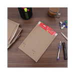Natural Self-Seal Cushioned Mailer, #0, Barrier Bubble Air Cell Cushion, Self-Adhesive Closure, 6 x 10, Kraft, 200/Carton