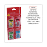 Deluxe Message Arrow Flags, "sign Here", Assorted Colors, 120/pack