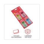 Deluxe Message Arrow Flags, "sign Here", Assorted Colors, 120/pack