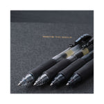 G2 Premium Gel Pen Convenience Pack, Retractable, Extra-Fine 0.38 mm, Black Ink, Smoke/Black Barrel, Dozen