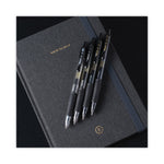 G2 Premium Gel Pen Convenience Pack, Retractable, Extra-Fine 0.38 mm, Black Ink, Smoke/Black Barrel, Dozen