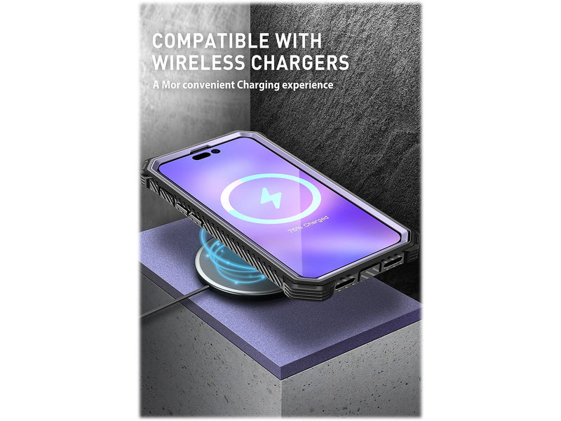 i-Blason ArmorBox Metallic Purple Rugged Case for iPhone 14 Pro (iPhone2022Pro-6.1-Armorbox-SP-Mauve)