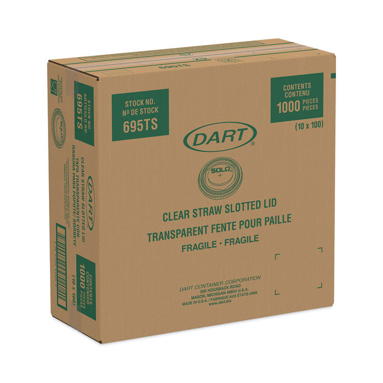 Plastic Cold Cup Lids, Fits 12 oz to 14 oz Cold Cups, Plastic, Clear, 1,000/Carton