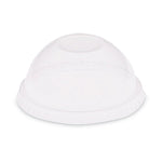 Dome-Top Cold Cup Lids, Fits 2.5 oz to 9 oz Cold Cups, Plastic, Clear, 2,500/Carton
