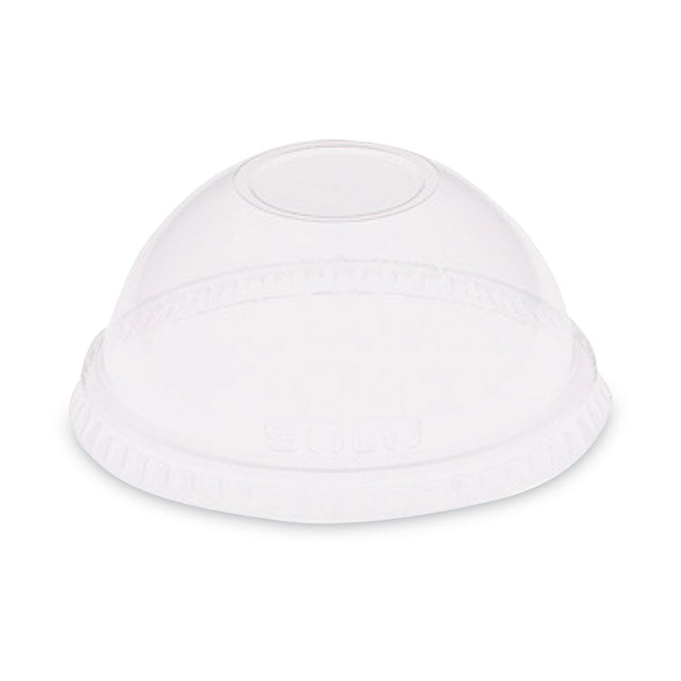 Dome-Top Cold Cup Lids, Fits 2.5 oz to 9 oz Cold Cups, Plastic, Clear, 2,500/Carton
