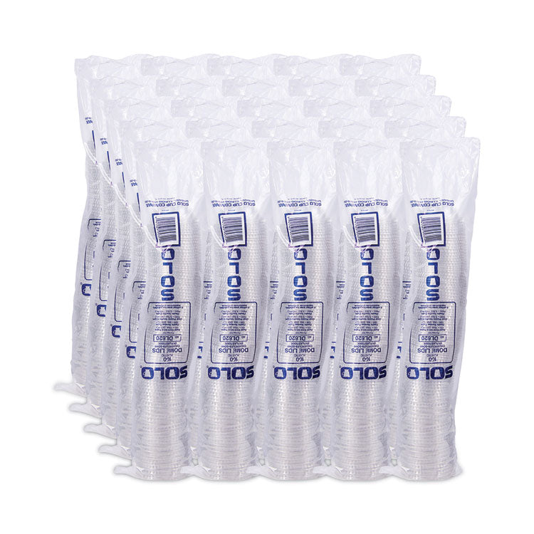 Dome-Top Cold Cup Lids, Fits 2.5 oz to 9 oz Cold Cups, Plastic, Clear, 2,500/Carton