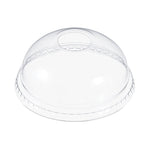 Dome-Top Cold Cup Lids, Fits 12 oz to 24 oz Cold Cups, Plastic, Clear, 1,000/Carton