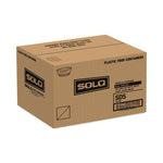 SoloServe Dome Cup Lids, Fits 5 oz to 8 oz Containers, Plastic, Clear, 50/Pack, 20 Packs/Carton