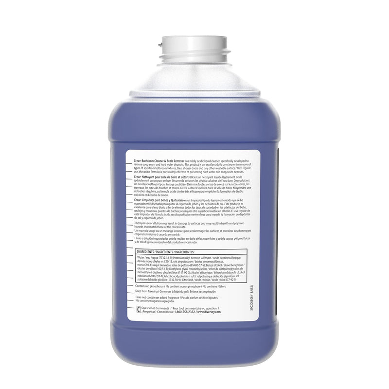 Crew 44 Bathroom Cleaner & Scale Remover for Diversey J-Fill Systems, 2.5L, 2/Carton (93172650)