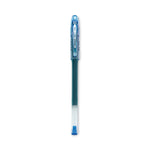 Neo-Gel Gel Pen, Stick, Fine 0.7 mm, Blue Ink, Translucent Blue Barrel, Dozen