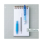 B2P Bottle-2-Pen Recycled Ballpoint Pen, Retractable, Medium 1 mm, Assorted Ink Colors, Translucent Blue Barrel, 36/Pack