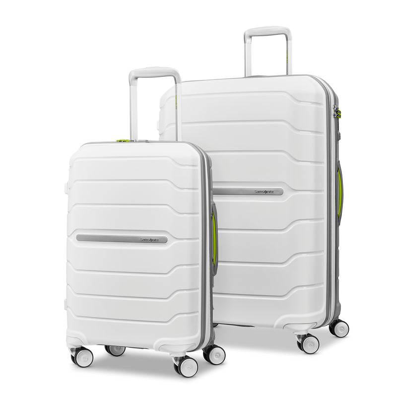 Samsonite Freeform 2-Piece Hardside Spinner Luggage Set, White/Grey (80242-4744)